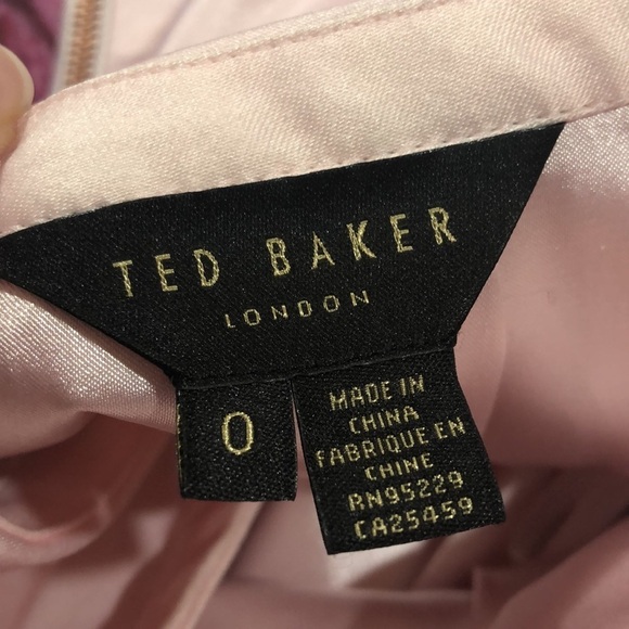 Ted Baker Pink A-Line Mini Skirt Cocktail - Picture 3 of 14